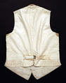 Vest, silk, cotton, American