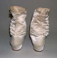 Wedding shoes, silk, leather, American