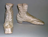 Wedding shoes, silk, leather, American