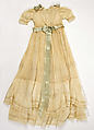 Christening ensemble, linen, American