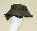 Hat, straw, silk, French