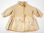 Coat, silk, fur, American