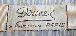 Dress, Jacques Doucet (French, Paris 1853–1929 Paris), cotton, French
