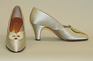 Evening pumps, Netch and Frater (French), leather, silk, French