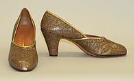 Pumps, Netch and Frater (French), leather, metallic, French