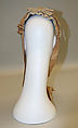 Wedding bonnet, silk, American