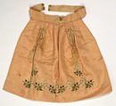 Apron, silk, French