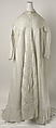 Nightgown, cotton, American