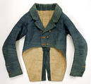 Coat, cotton, linen, probably American