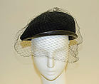 Hat, House of Dior (French, founded 1946), wool, leather, French