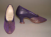 Evening shoes, Hook, Knowles & Co. (British), leather, British