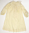 Nightgown, cotton, American
