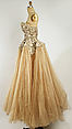 Ensemble, House of Balenciaga (French, founded 1937), silk, metallic, glass, French