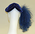 Cocktail ensemble, Schiaparelli (French, founded 1927), (a–c) silk
(d) silk, feathers, French