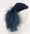 Cocktail ensemble, Schiaparelli (French, founded 1927), (a–c) silk
(d) silk, feathers, French