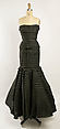 Dinner dress, Griffe of Paris (French), silk, leather, French