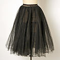 Cocktail dress, House of Dior (French, founded 1946), (a) wool
(b) silk
(c) leather
(d) nylon, French