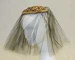 Evening hat, Manquin (French), metallic, silk, French