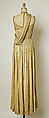 Evening ensemble, Marcelle Chaumont (French, 1940–1953), (a, b) metal thread
(c) silk, French