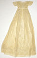 Christening dress, cotton, American