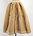 Petticoat, cotton, horsehair, American