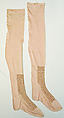Stockings, silk, glass, French
