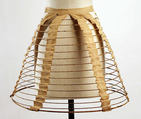 Cage crinoline, steel, cotton, American