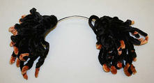Headdress, steel, silk, American