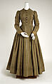 Ensemble, silk, wool, American