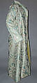 Banyan and waistcoat, silk, French