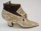 Pumps, Pierre Yantorny (Italian, 1874–1936), leather, silk, French