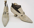 Pumps, Pierre Yantorny (Italian, 1874–1936), leather, silk, French