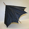 Umbrella, silk, wood, gold, British