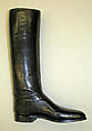 Riding habit, wool, leather, British