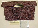 Purse, leather, American