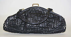Purse, Harry Rosenfeld, leather, silk, American