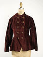 Jacket, silk, cotton, brass, American