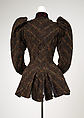 Jacket, wool, silk, cotton, American