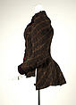 Jacket, wool, silk, cotton, American