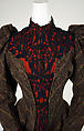 Jacket, wool, silk, cotton, American