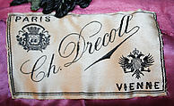 Evening cape, House of Drecoll (French, 1902–1931), silk, French