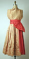 Dress, House of Dior (French, founded 1946), linen, silk, French