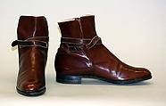 Riding boots, leather, American