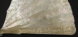 Brisé fan, mother-of-pearl, French