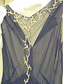Evening dress, House of Chanel (French, founded 1910), silk, gold, French