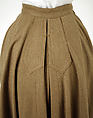 Cycling ensemble, wool, linen, American