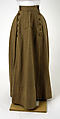 Cycling ensemble, wool, linen, American