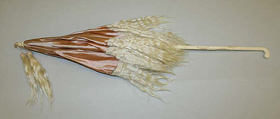 Parasol, silk, goat's hair, ivory, metal, French