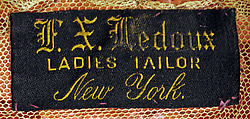 Jacket, F. X. Ledoux (American), wool, silk, metal, American
