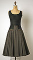 Ensemble, House of Dior (French, founded 1946), (a–c) wool, silk
(d) straw, French